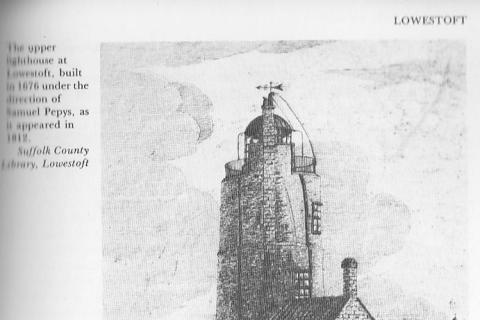 Lowestoft High Light 1812 drawing