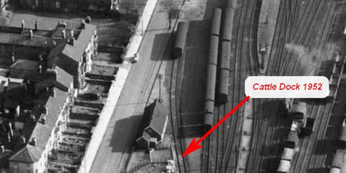 Image Aerial photo Lowestoft Station 1952