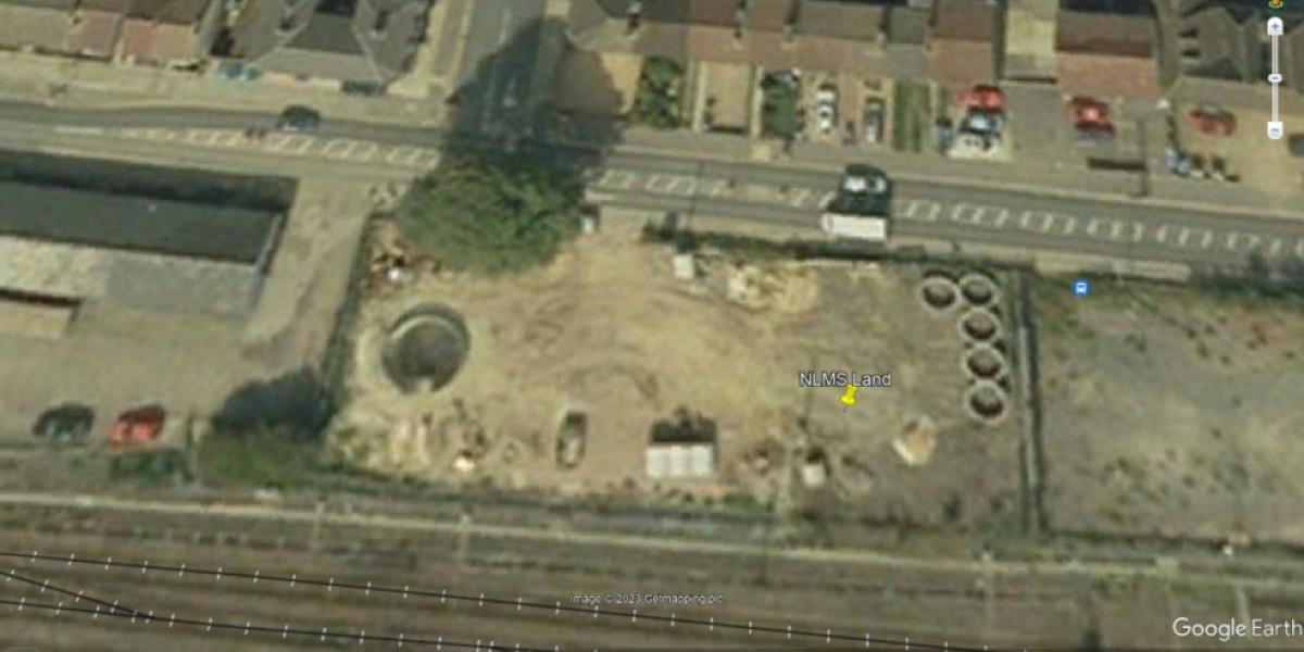 Satellite image 2007 Showing sewer works (Google Earth)