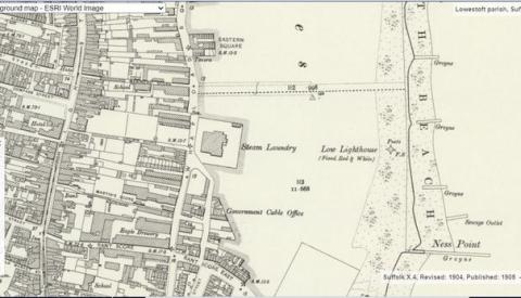 Map from 1905 showing Low Light location