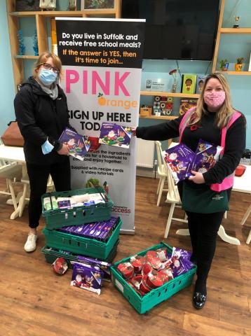 Pink Orange Volunteers