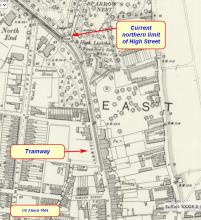 Map: Lowestoft High Street North Section 1904