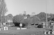 The meeting of roadways near the original Lowestoft township